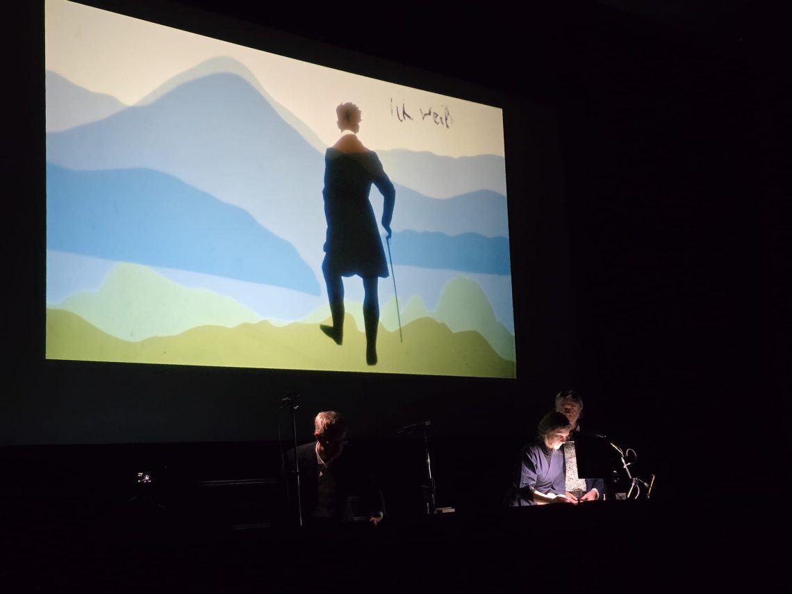 Ankunft Davaj Voyage - Liveperformance von Anja Tchepets, Johan Robin und Harald Ansorge im Februar 2024 - Künstlerhaus im Schlossgarten Cuxhaven