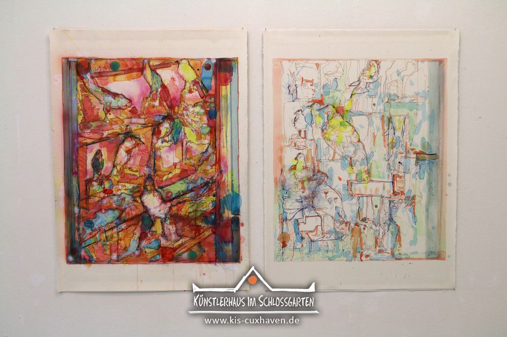 Jang Unui und Johannes Ulrich Kubiak - Ausstellung Atelier links Atelier rechts - 20.8.-26.8.2017 - Künstlerhaus im Schlossgarten - Cuxhaven