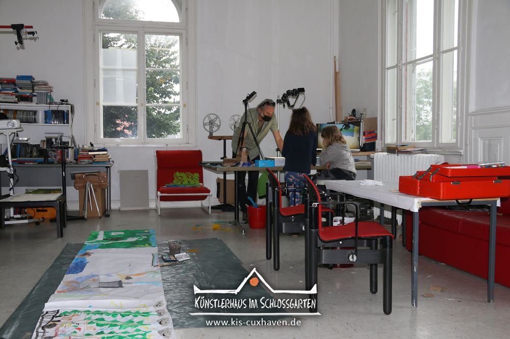 Animations-Workshop mit Kindern - Davaj Voyage - Johan Robin & Anja Tchepets - Künstlerhaus im Schlossgarten - Cuxhaven