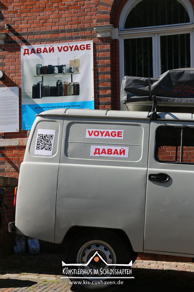 Tag des offenen Ateliers 2021 - Davaj Voyage - Johan Robin & Anja Tchepets - Künstlerhaus im Schlossgarten - Cuxhaven