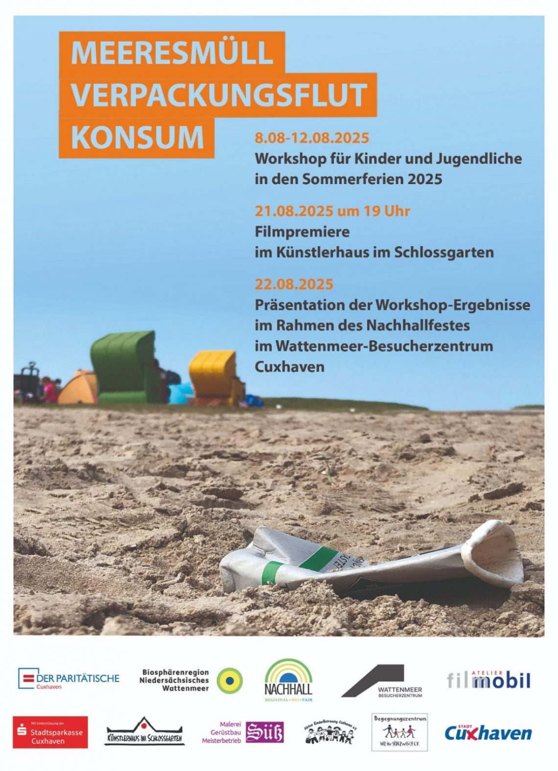 Meeresmüll-Verpackungsflut-Konsum_Anja-Tchepets_Johan-Robin_Workshop für Kinder in Cuxhaven