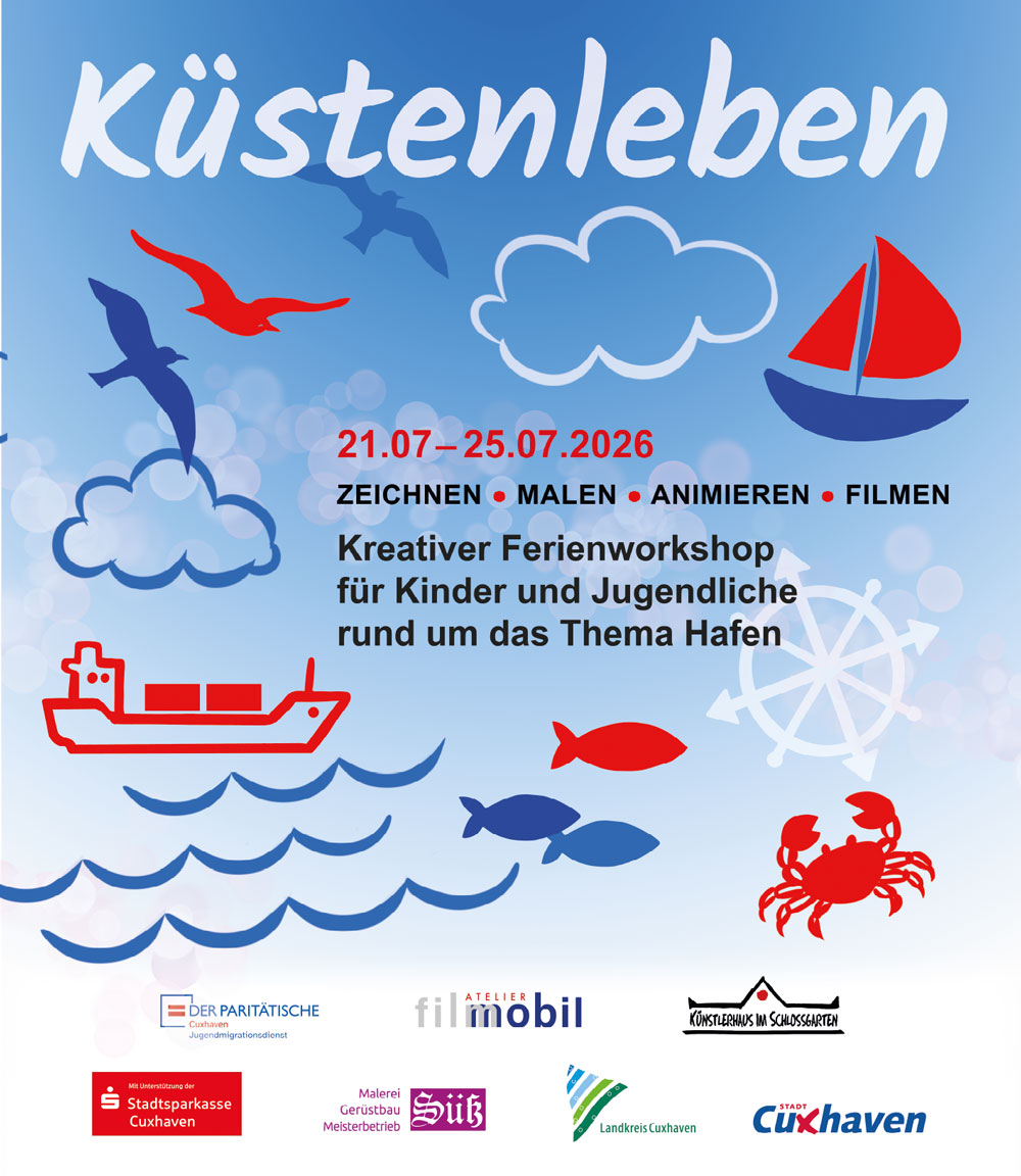 Küstenleben_Workshp-von-Anja-Tchepets-und-Johan-Robin_2026_Künstlerhaus-im-Schlossgarten_Cuxhaven