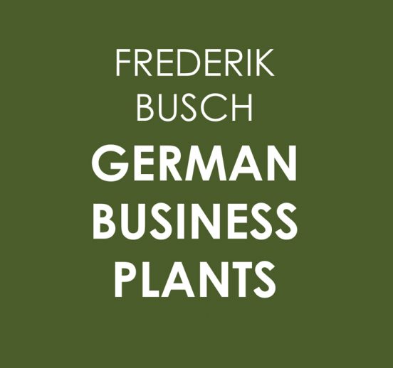 Ausstellung GERMAN BUSINESS PLANTS von Frederik Busch im Künstlerhaus im Schlossgarten in Cuxhaven