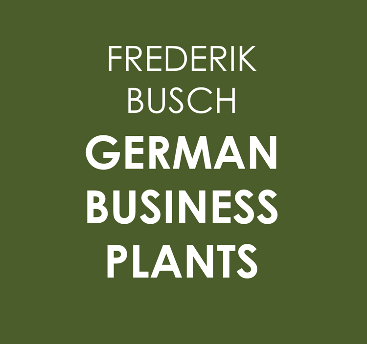 Ausstellung GERMAN BUSINESS PLANTS von Frederik Busch im Künstlerhaus im Schlossgarten in Cuxhaven